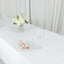 Polyester 60"x126" Rectangle Tablecloth White - Wrinkle - Resistant Table Cover for Weddings & Parties - Linen Luxes