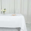 Polyester 60"x126" Rectangle Tablecloth White - Wrinkle - Resistant Table Cover for Weddings & Parties - Linen Luxes
