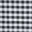 Polyester 60"x126" Rectangle Tablecloth White/Black - Stylish Checkered Buffalo Plaid Design for Farmhouse Themes - Linen Luxes