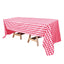 Polyester 60"x126" Rectangle Tablecloth White/Red - Buffalo Plaid Checkered Table Cover - Linen Luxes