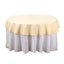 Polyester 70" Round Tablecloth Beige - Durable & Wrinkle - Resistant Table Cover - Linen Luxes