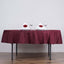 Polyester 70" Round Tablecloth Burgundy - Durable & Wrinkle - Resistant Table Cover - Linen Luxes