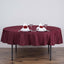 Polyester 70" Round Tablecloth Burgundy - Durable & Wrinkle - Resistant Table Cover - Linen Luxes