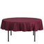 Polyester 70" Round Tablecloth Burgundy - Durable & Wrinkle - Resistant Table Cover - Linen Luxes