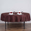 Polyester 70" Round Tablecloth Chocolate - Durable & Wrinkle - Resistant Table Cover - Linen Luxes