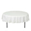 Polyester 70" Round Tablecloth Ivory - Durable & Wrinkle - Resistant Table Cover - Linen Luxes