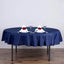 Polyester 70" Round Tablecloth Navy Blue - Durable & Wrinkle - Resistant Table Cover - Linen Luxes