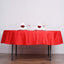 Polyester 70" Round Tablecloth Red - Durable & Wrinkle - Resistant Table Cover - Linen Luxes