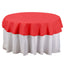 Polyester 70" Round Tablecloth Red - Durable & Wrinkle - Resistant Table Cover - Linen Luxes