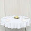 Polyester 70" Round Tablecloth White - Durable & Wrinkle - Resistant Table Cover for Everyday Use - Linen Luxes