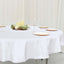 Polyester 70" Round Tablecloth White - Durable & Wrinkle - Resistant Table Cover for Everyday Use - Linen Luxes