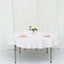Polyester 70" Round Tablecloth White - Durable & Wrinkle - Resistant Table Cover for Everyday Use - Linen Luxes