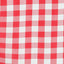 Polyester 70"x70" Square Tablecloth White/Red - Checkered Buffalo Plaid Table Cover - Linen Luxes