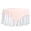 Polyester 70"x70" Table Overlay Square Tablecloth Blush - Wrinkle-Resistant & Durable Table Cover