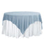 Polyester 70"x70" Table Overlay Square Tablecloth Dusty Blue - Wrinkle-Resistant & Durable Table Cover