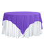 Polyester 70"x70" Table Overlay Square Tablecloth Purple - Wrinkle-Resistant & Durable Table Cover