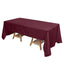Polyester 72"x120" Rectangle Tablecloth Burgundy - Durable and Stylish Table Cover - Linen Luxes