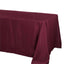 Polyester 72"x120" Rectangle Tablecloth Burgundy - Durable and Stylish Table Cover - Linen Luxes