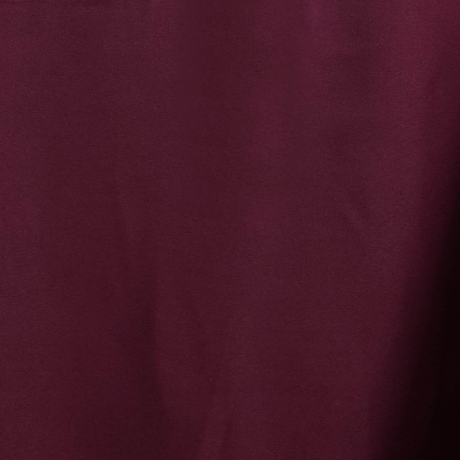 Polyester 72"x120" Rectangle Tablecloth Burgundy - Durable and Stylish Table Cover - Linen Luxes