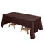 Polyester 72"x120" Rectangle Tablecloth Chocolate - Durable and Stylish Table Cover - Linen Luxes