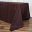 Polyester 72"x120" Rectangle Tablecloth Chocolate - Durable and Stylish Table Cover - Linen Luxes