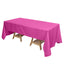 Polyester 72"x120" Rectangle Tablecloth Fuchsia - Durable and Stylish Table Cover - Linen Luxes