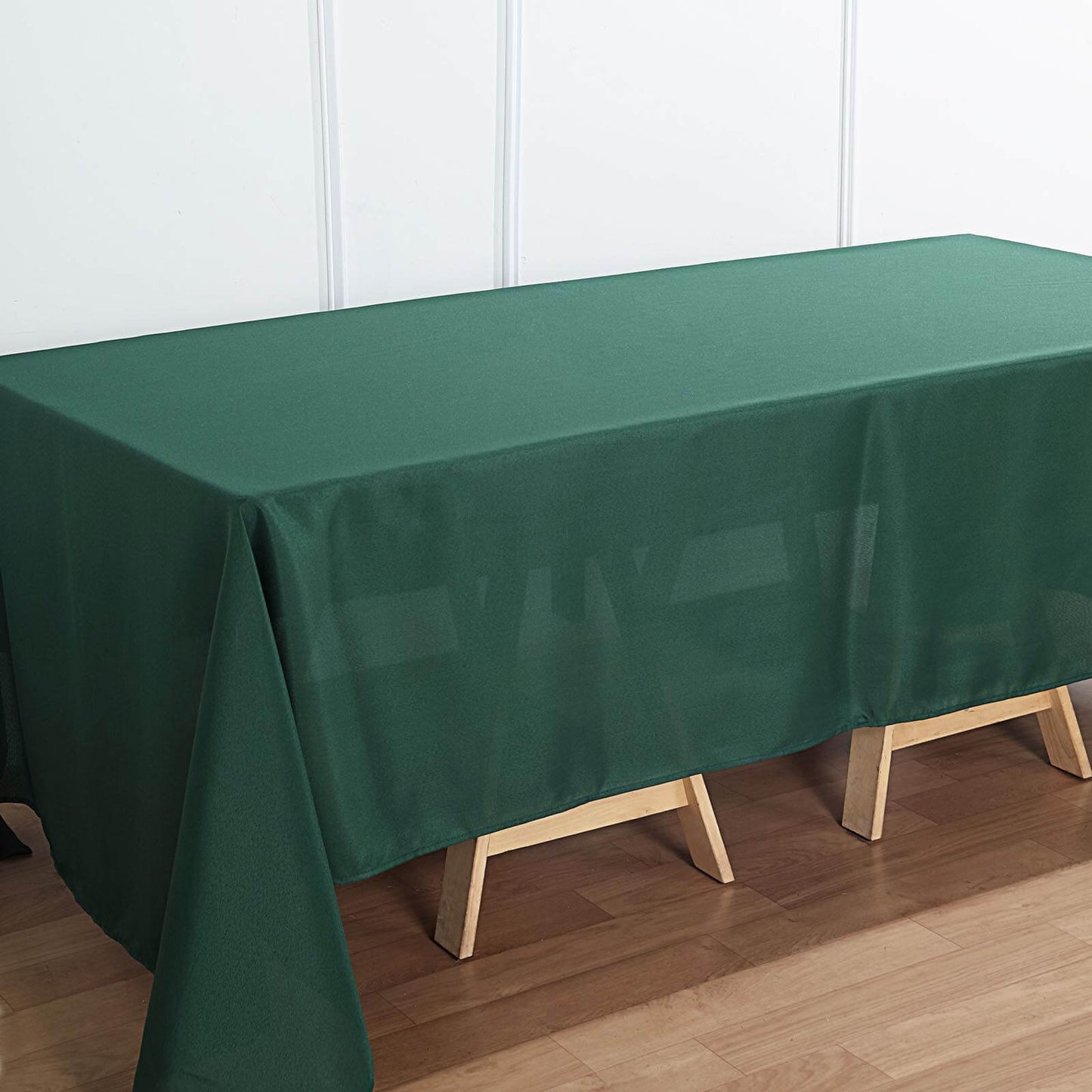 Polyester 72"x120" Rectangle Tablecloth Hunter Emerald Green - Durable and Stylish Table Cover - Linen Luxes