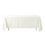 Polyester 72"x120" Rectangle Tablecloth Ivory - Durable and Stylish Table Cover - Linen Luxes
