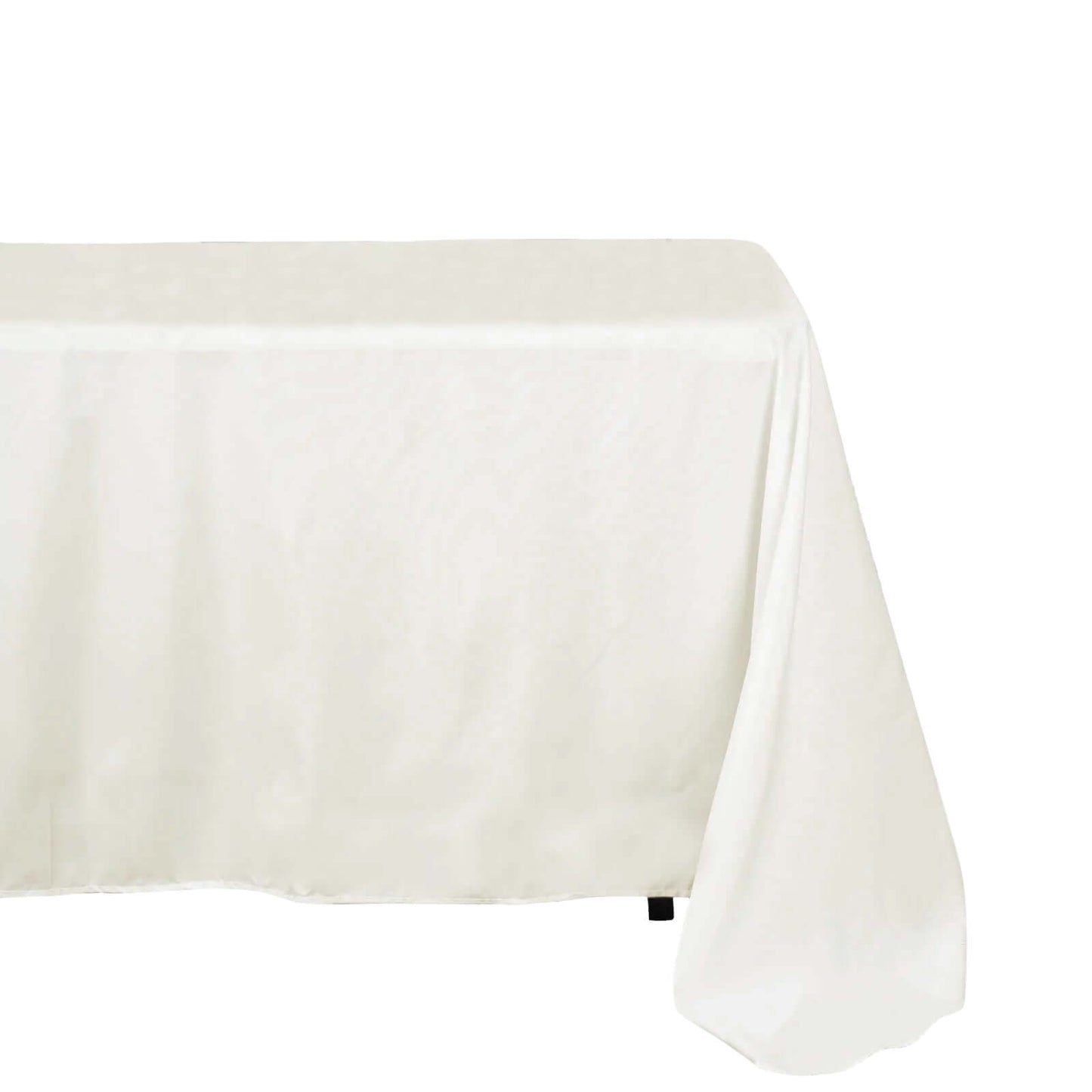 Polyester 72"x120" Rectangle Tablecloth Ivory - Durable and Stylish Table Cover - Linen Luxes