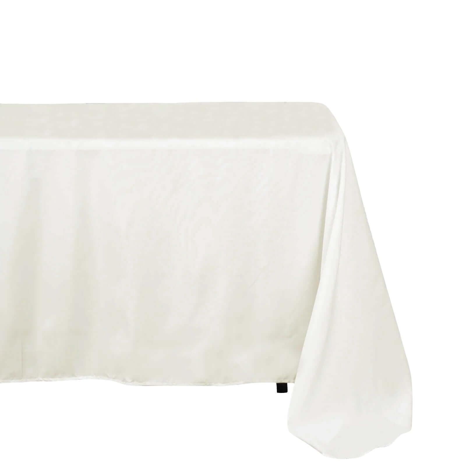 Polyester 72"x120" Rectangle Tablecloth Ivory - Durable and Stylish Table Cover - Linen Luxes