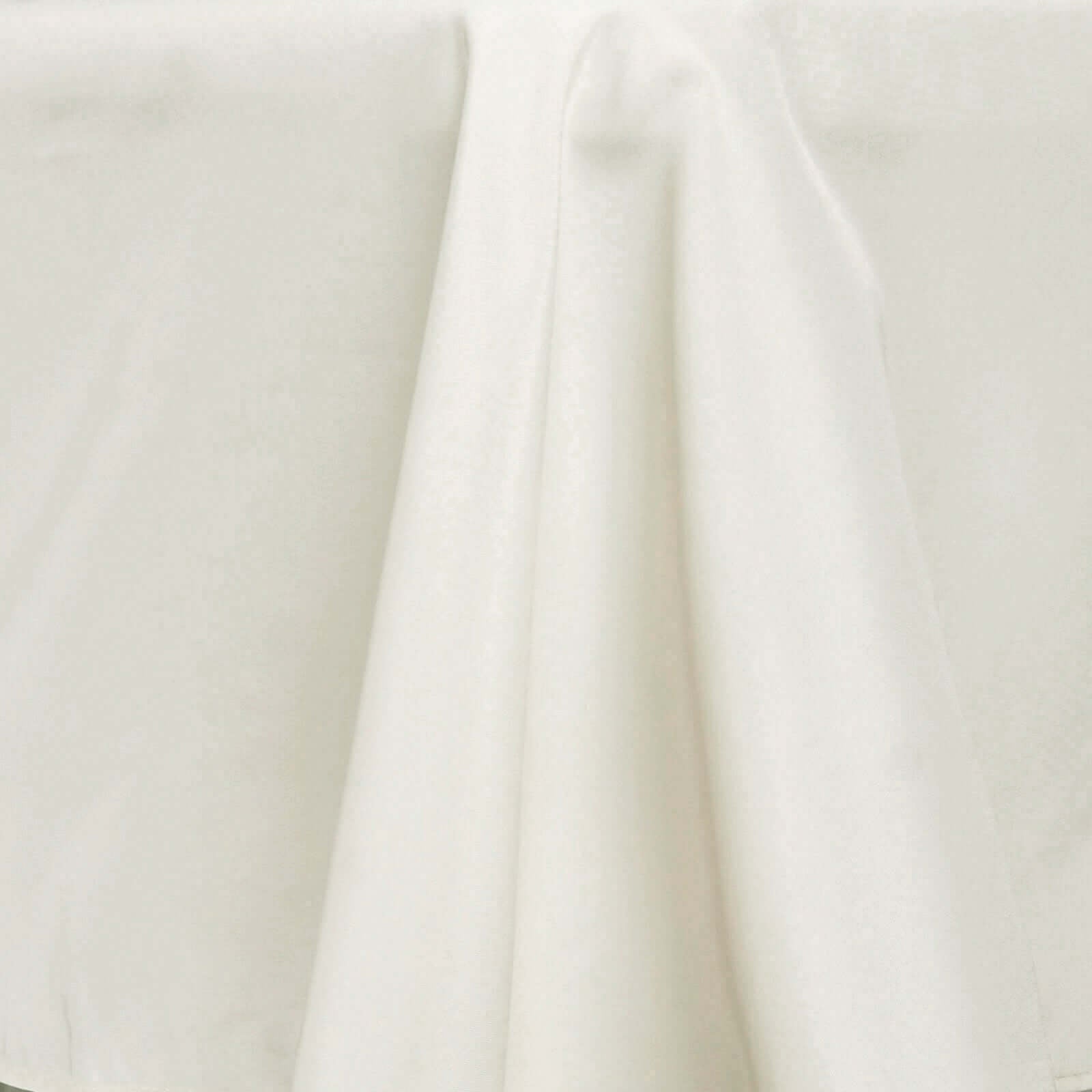 Polyester 72"x120" Rectangle Tablecloth Ivory - Durable and Stylish Table Cover - Linen Luxes