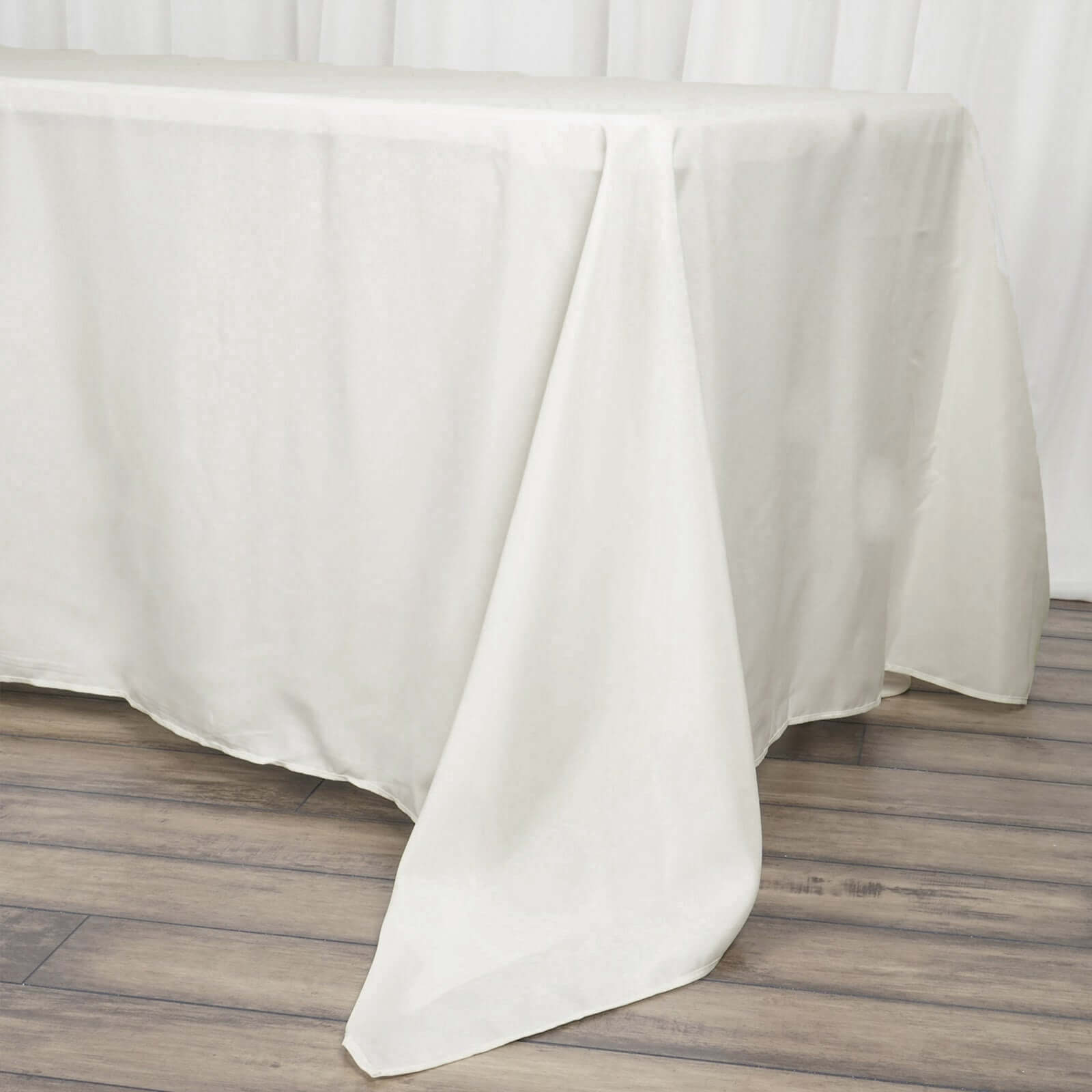 Polyester 72"x120" Rectangle Tablecloth Ivory - Durable and Stylish Table Cover - Linen Luxes