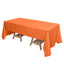 Polyester 72"x120" Rectangle Tablecloth Orange - Durable and Stylish Table Cover - Linen Luxes