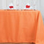 Polyester 72"x120" Rectangle Tablecloth Orange - Durable and Stylish Table Cover - Linen Luxes