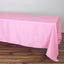 Polyester 72"x120" Rectangle Tablecloth Pink - Durable and Stylish Table Cover - Linen Luxes