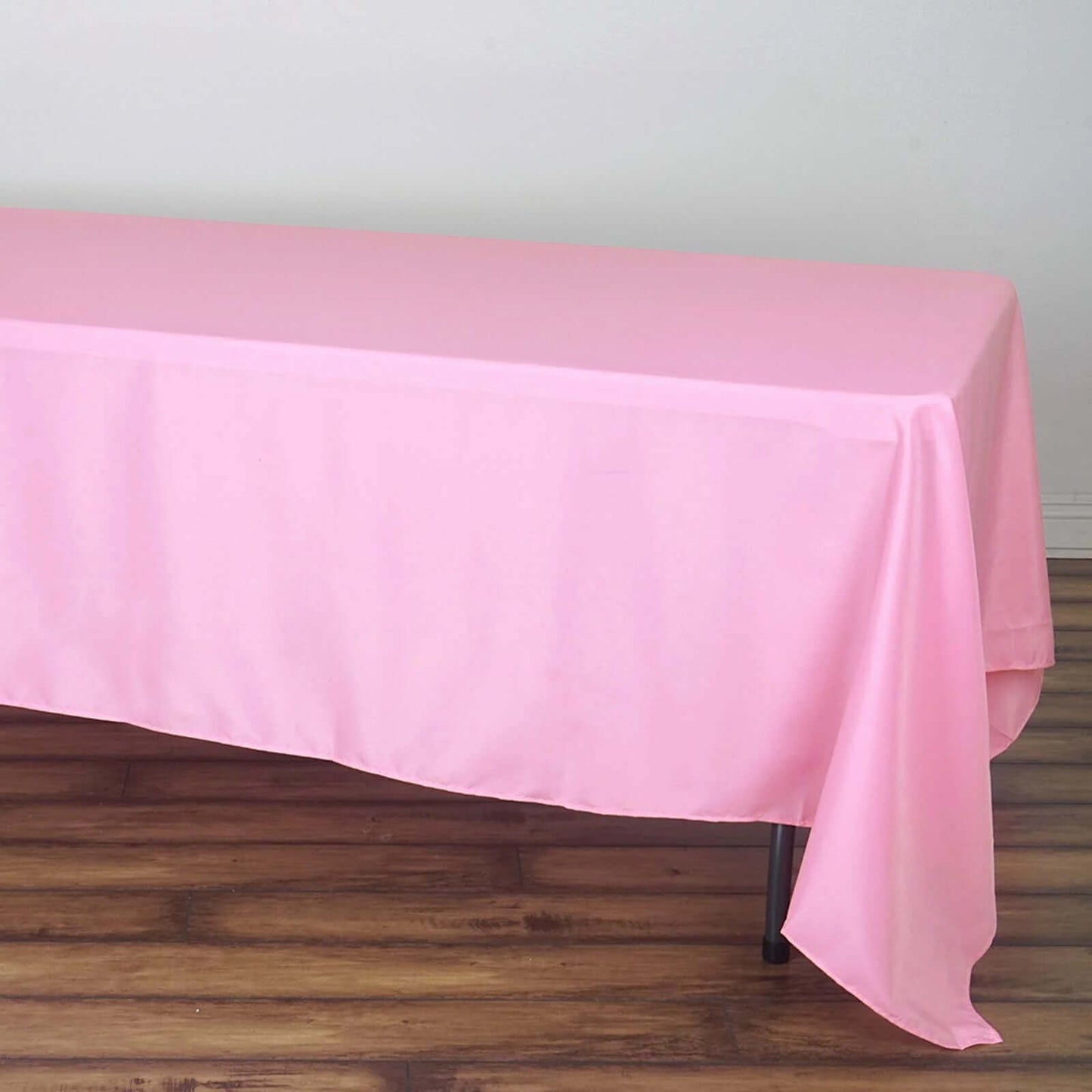 Polyester 72"x120" Rectangle Tablecloth Pink - Durable and Stylish Table Cover - Linen Luxes