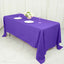 Polyester 72"x120" Rectangle Tablecloth Purple - Durable and Stylish Table Cover - Linen Luxes