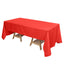 Polyester 72"x120" Rectangle Tablecloth Red - Durable and Stylish Table Cover - Linen Luxes