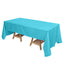 Polyester 72"x120" Rectangle Tablecloth Turquoise - Durable and Stylish Table Cover - Linen Luxes