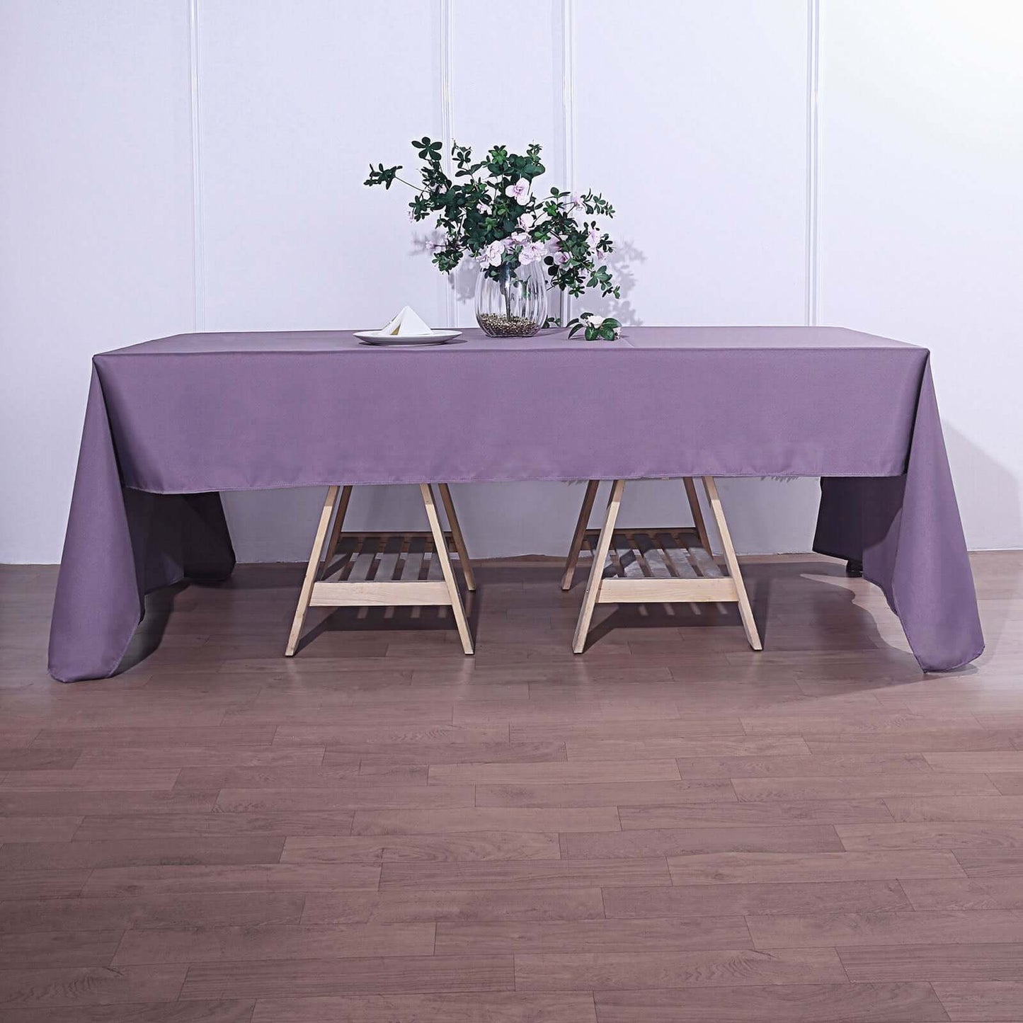 Polyester 72"x120" Rectangle Tablecloth Violet Amethyst - Durable and Stylish Table Cover - Linen Luxes