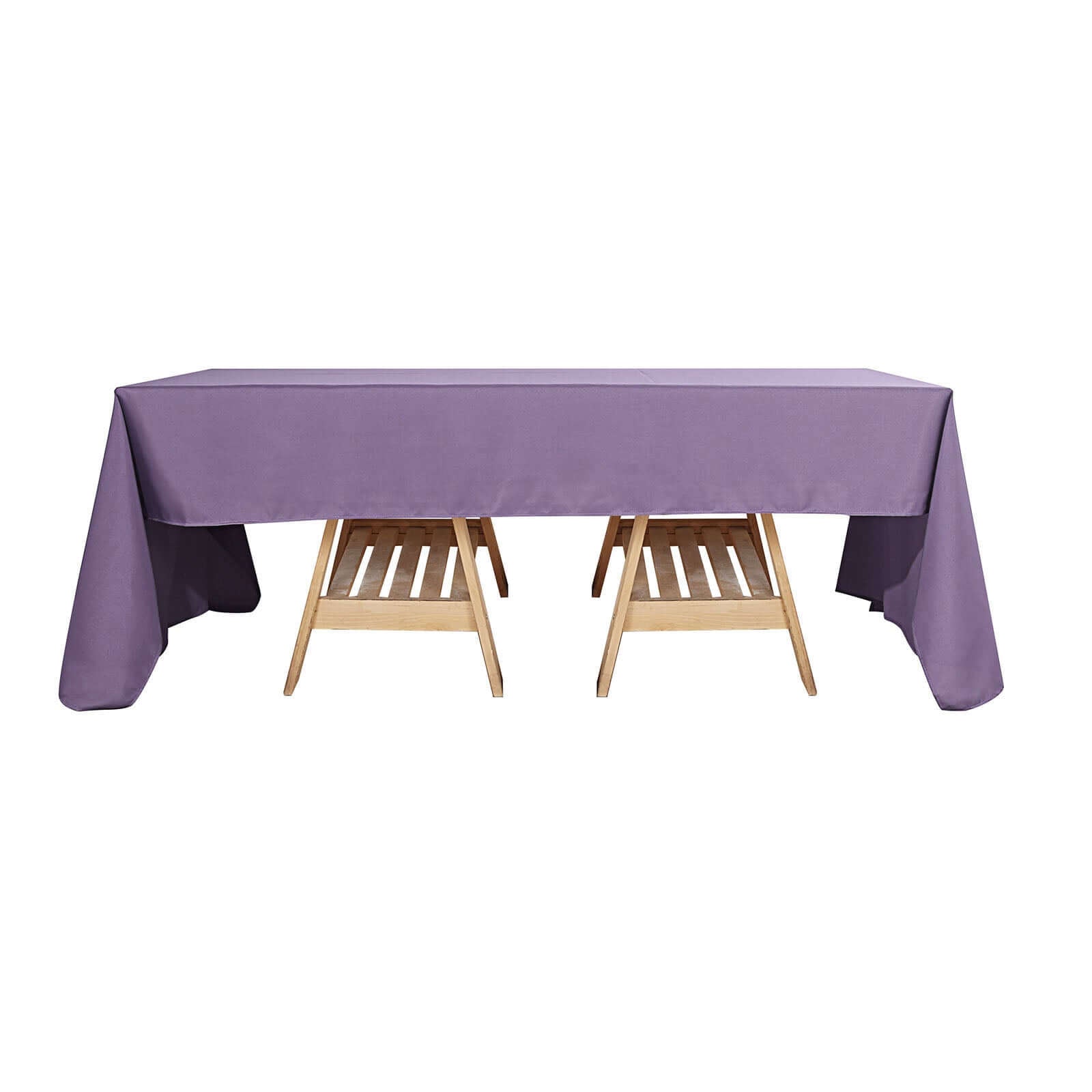 Polyester 72"x120" Rectangle Tablecloth Violet Amethyst - Durable and Stylish Table Cover - Linen Luxes