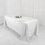 Polyester 72"x120" Rectangle Tablecloth White - Durable and Stylish Table Cover for Events - Linen Luxes