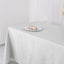 Polyester 72"x120" Rectangle Tablecloth White - Durable and Stylish Table Cover for Events - Linen Luxes
