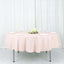 Polyester 90" Round Tablecloth Blush - Stain & Wrinkle - Resistant Table Cover - Linen Luxes