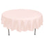 Polyester 90" Round Tablecloth Blush - Stain & Wrinkle - Resistant Table Cover - Linen Luxes