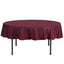 Polyester 90" Round Tablecloth Burgundy - Stain & Wrinkle - Resistant Table Cover - Linen Luxes