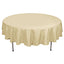 Polyester 90" Round Tablecloth Champagne - Stain & Wrinkle - Resistant Table Cover - Linen Luxes