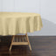 Polyester 90" Round Tablecloth Champagne - Stain & Wrinkle - Resistant Table Cover - Linen Luxes