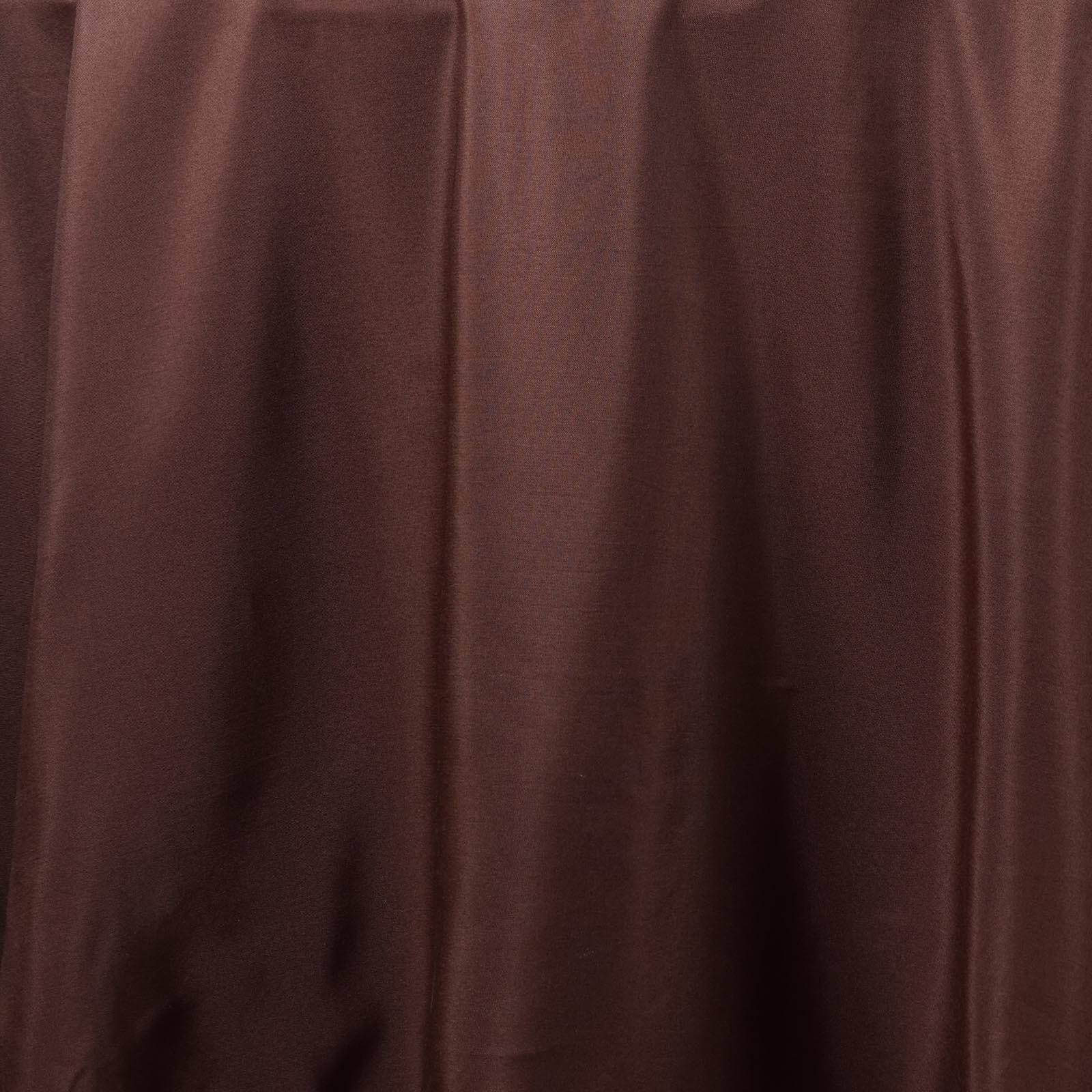 Polyester 90" Round Tablecloth Chocolate - Stain & Wrinkle - Resistant Table Cover - Linen Luxes