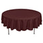 Polyester 90" Round Tablecloth Chocolate - Stain & Wrinkle - Resistant Table Cover - Linen Luxes